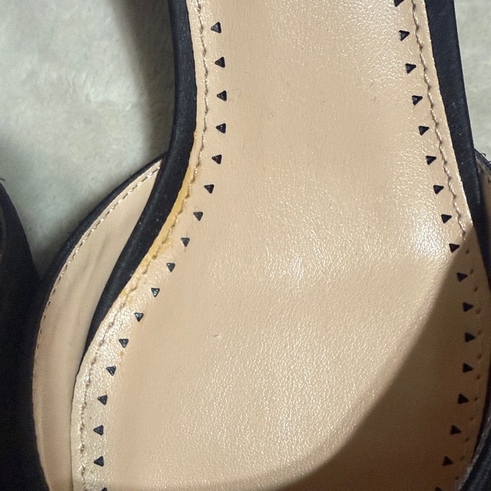 Adrienne Vittadini Elegant Black Slingback Heels with Pearl Embellishments - Picture 7 of 7